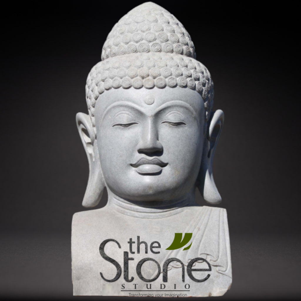 Buddha Head Black Stone Statue 3ft Buy Best The Stone Studio