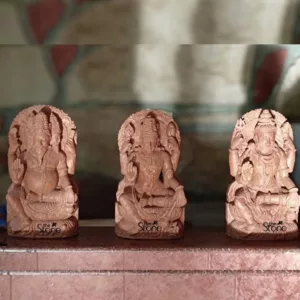 1.5 feet Trimurti stone Statue placement in Pune