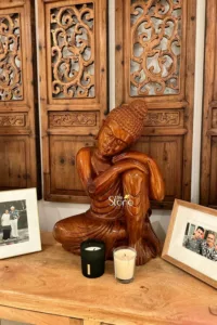 2ft Wooden Buddha placement