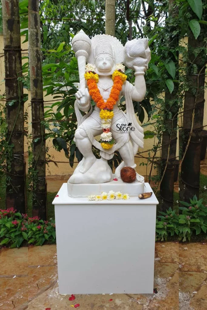 Marble vs Stone Statues 7 3.5ft Marble Hanuman Statue in Alibaug