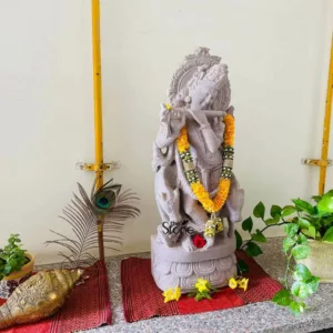 30 inches standing krishna idol placement