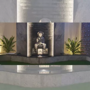 48 inches Granite Buddha Statue placement in Coimbatore