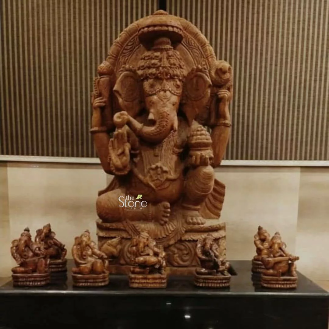 5 feet Ganapati Murti In Sandstone placement in Andhra Pradesh