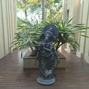 5feet resin Flute Ganesha Statue placement