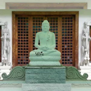Big white buddha statue placement in Thiruvananthapuram