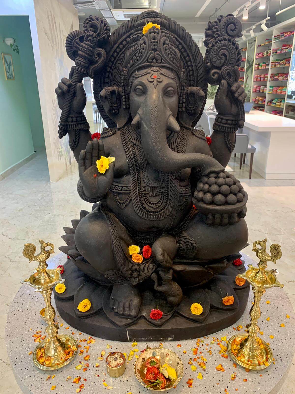 Ganesha Stone Statue