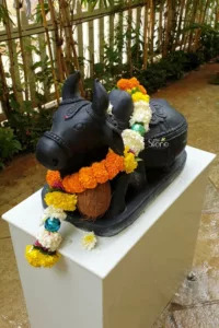 Nandi Statue Placement in Alibaug