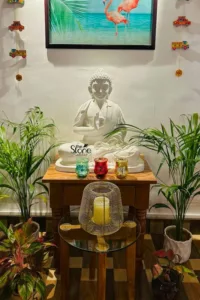Small resin Buddha Idol placement in Chaibasa