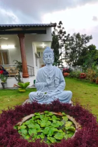 fibre big garden buddha idol placement in Hyderabad