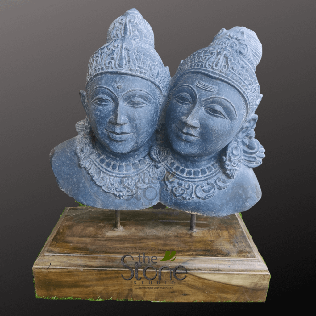 Shiva Parvati Statue 18" Buy Best Bust Idol The Stone Studio