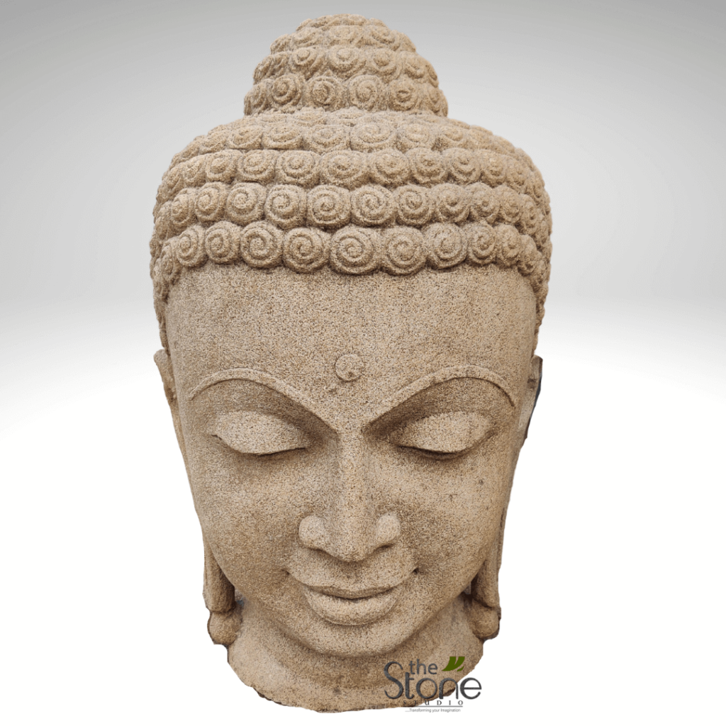 Buddha Head Garden Statue 2ft : Buy Best Idol - The Stone Studio