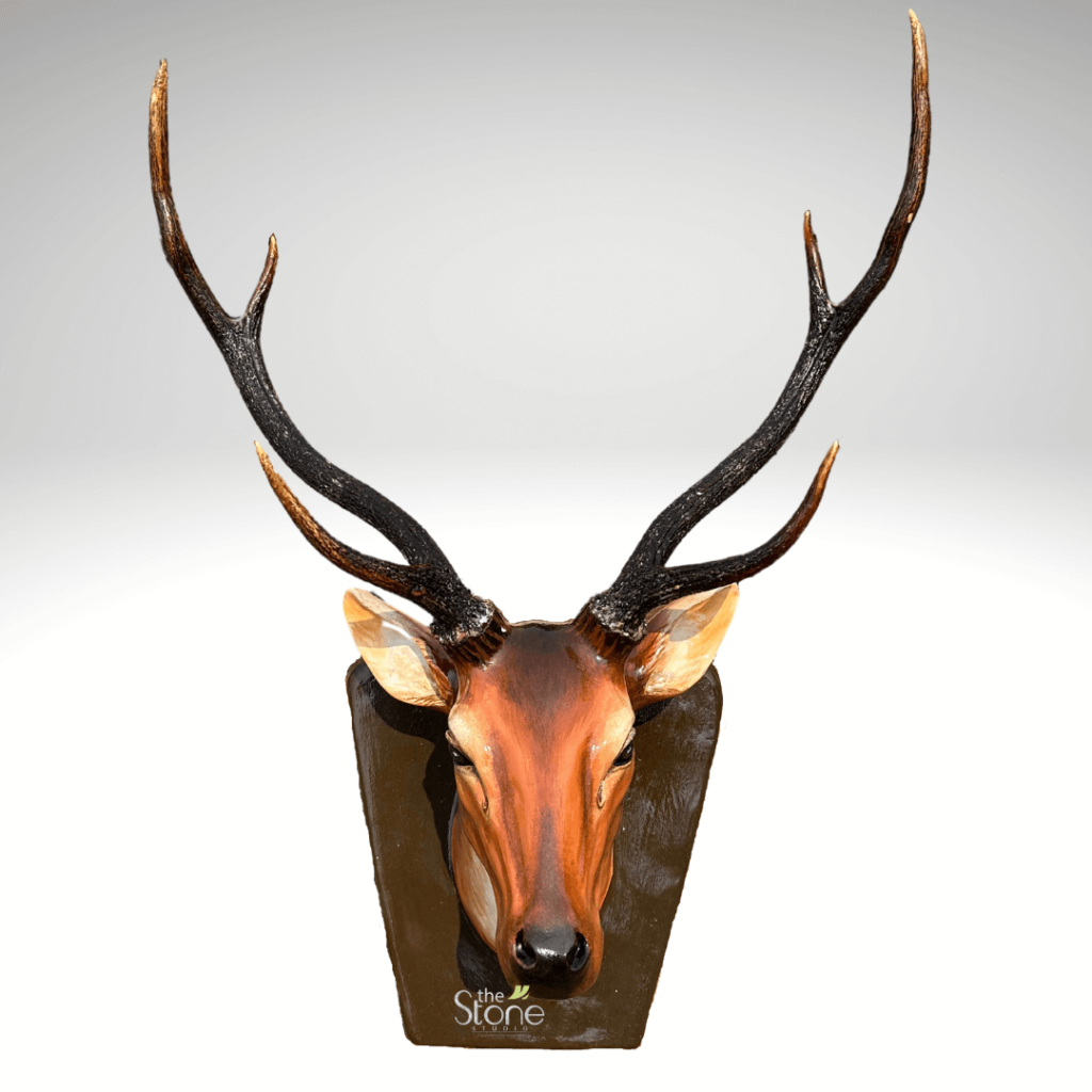 Deer Head Statue 2ft Buy Best Rustic Decor The Stone Studio