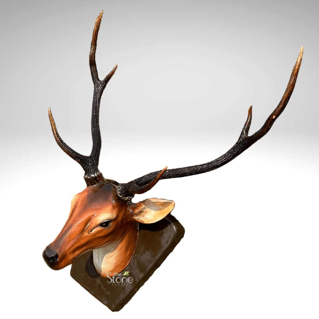 Deer Head Statue 2ft Buy Best Rustic Decor The Stone Studio