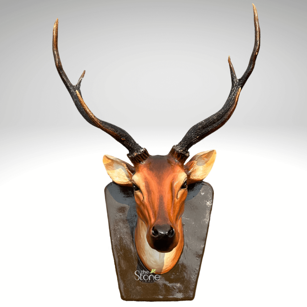 Deer Head Statue 2ft Buy Best Rustic Decor The Stone Studio