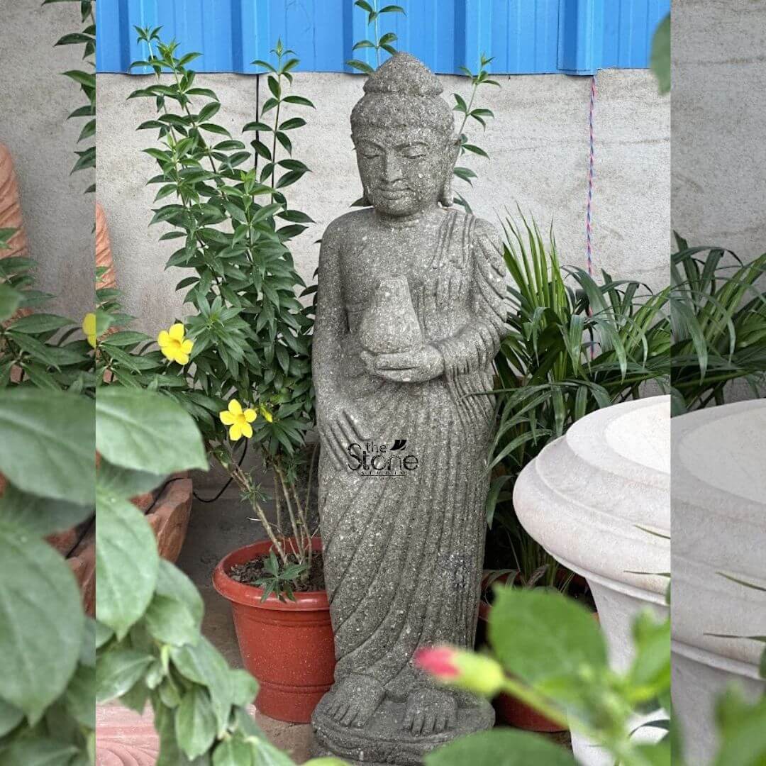 Standing Statue Of Buddha 5ft: Buy Best Idol - The Stone Studio