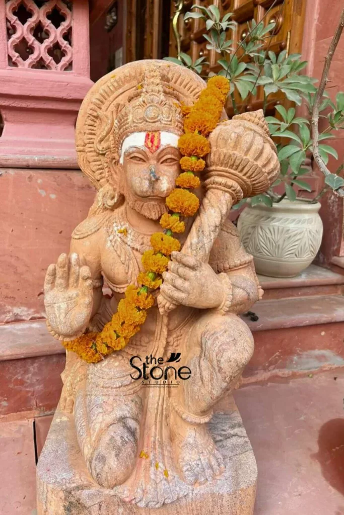Ashirwad Hanuman Statue placement in outdoor