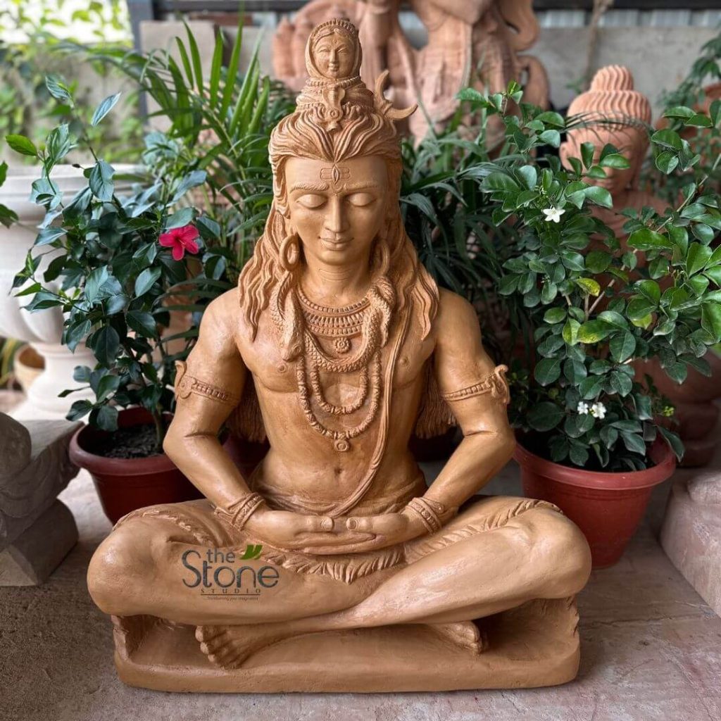 3 feet Stone Shiva Statue for Home