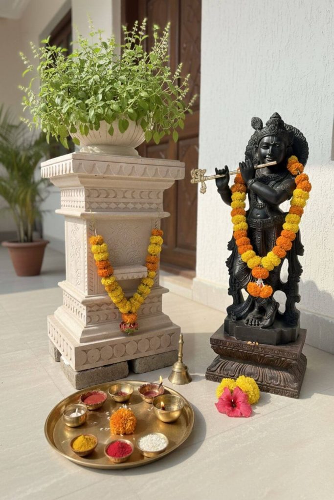 Best Statues for Keeping With Tulsi Planter