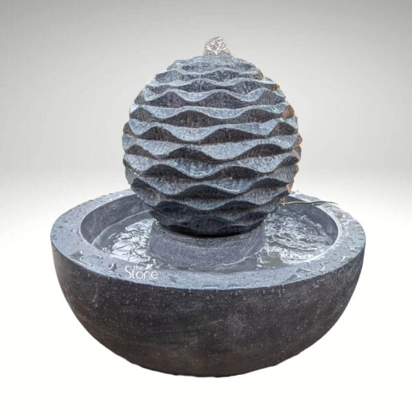 Black Stone Water Fountain for Garden 20″