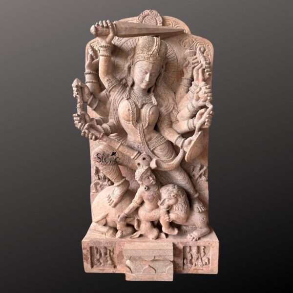 Mahishasura Mardini Durga Stone Statue 4.5ft