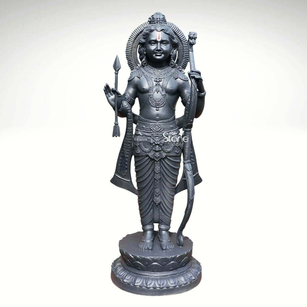Buy Best Standing Ram Lalla Fibre Statue 5ft - The Stone Studio